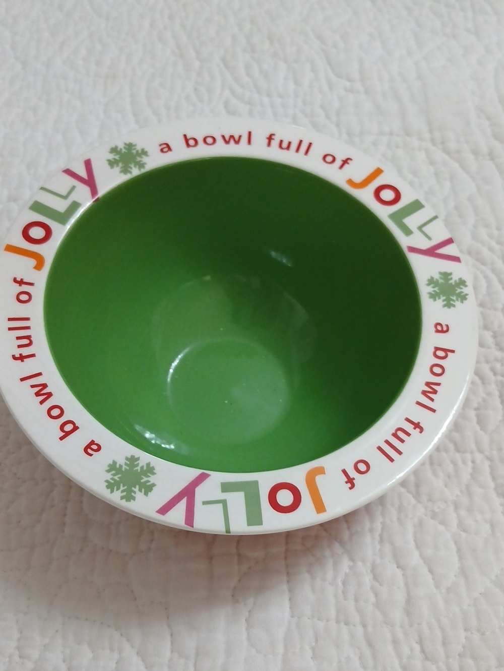 Small Hallmark Christmas Bowl ...Bowl Full Of Jolly
